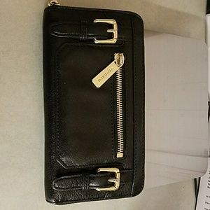 Michael Kors Black Continental McGraw Wallet